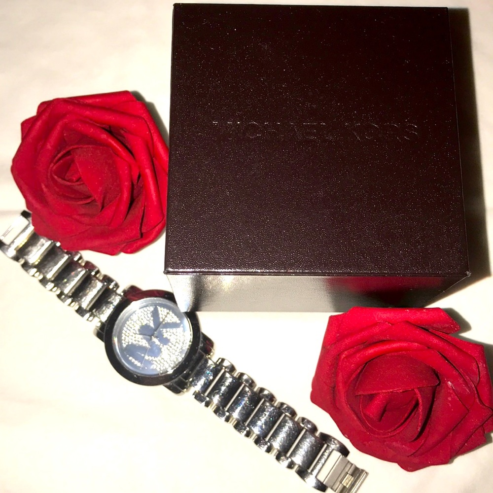 Authentic Michael Kors All Stainless Steel Watch